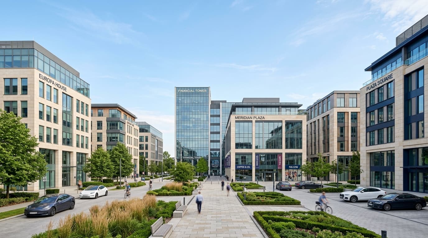 Europäisches Portfolio vermieteter Gewerbeimmobilien bei Tag